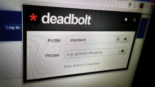 Deadbolt home screen